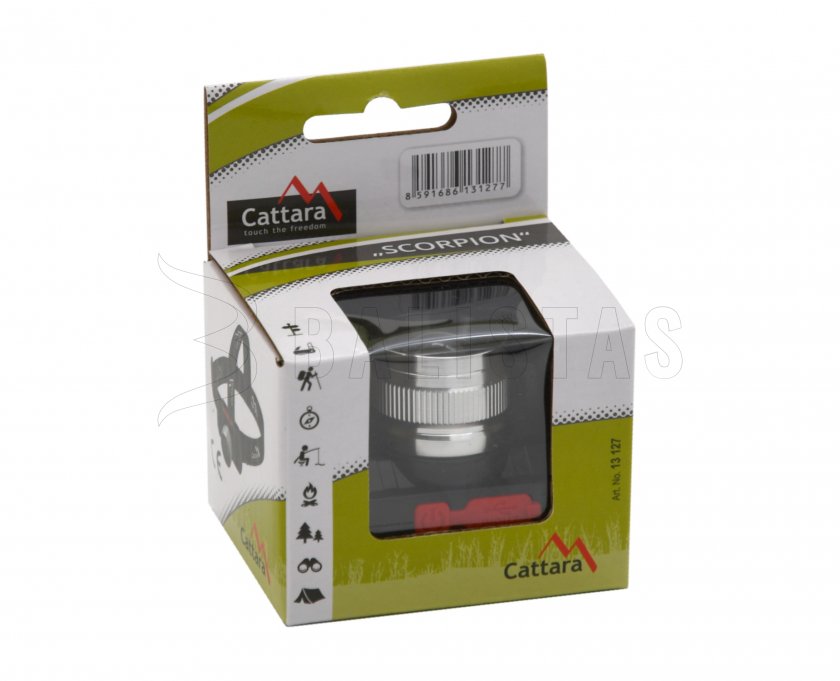 Lampada frontale Cattara SCORPION 90lm XPE ZOOM ricaricabile