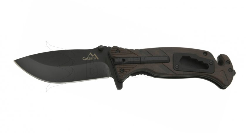 Coltello pieghevole BLACK BLADE con blocco 21,7 cm