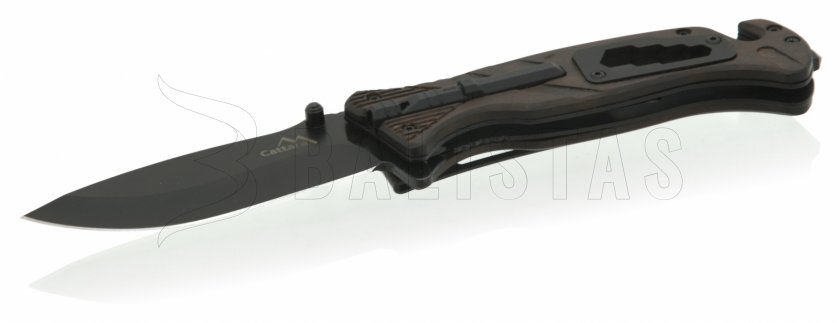 Coltello pieghevole BLACK BLADE con blocco 21,7 cm