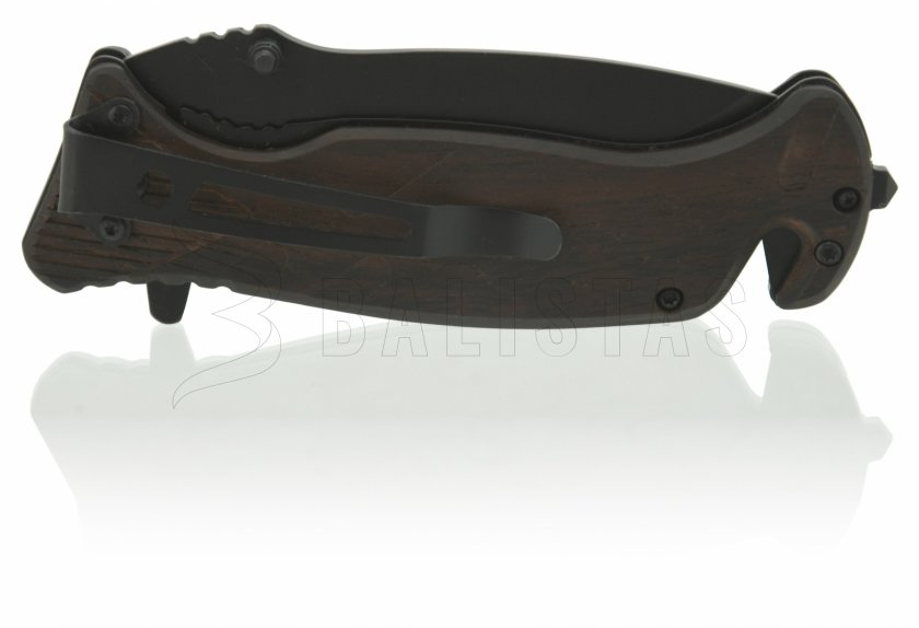 Coltello pieghevole BLACK BLADE con blocco 21,7 cm