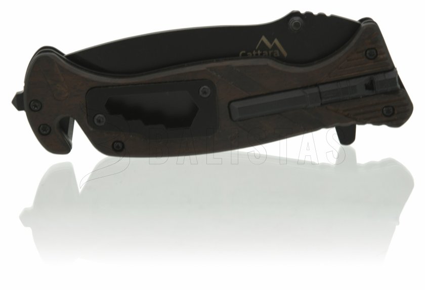 Coltello pieghevole BLACK BLADE con blocco 21,7 cm