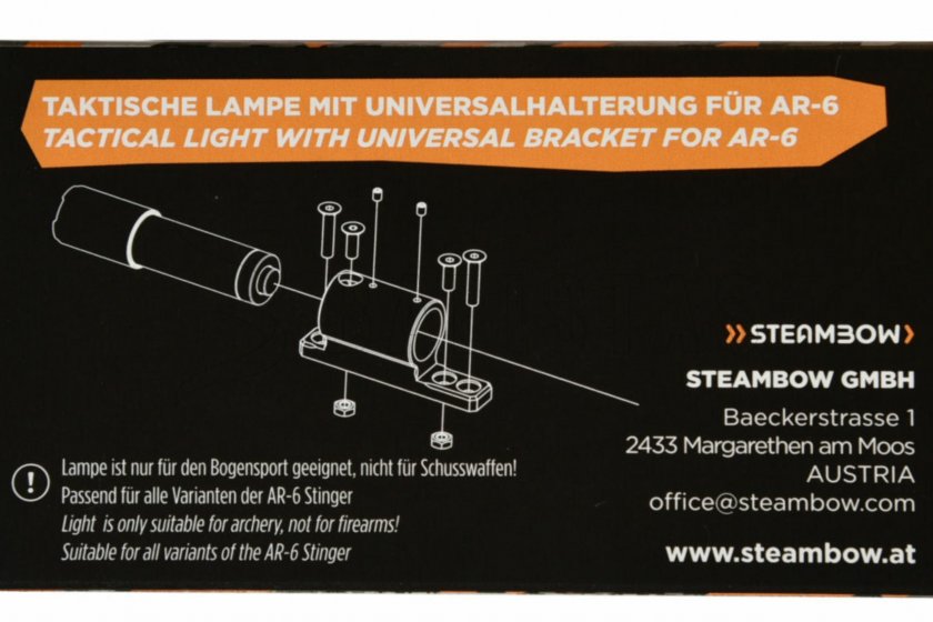Torcia tattica per balestra Steambow AR-6 Stinger II