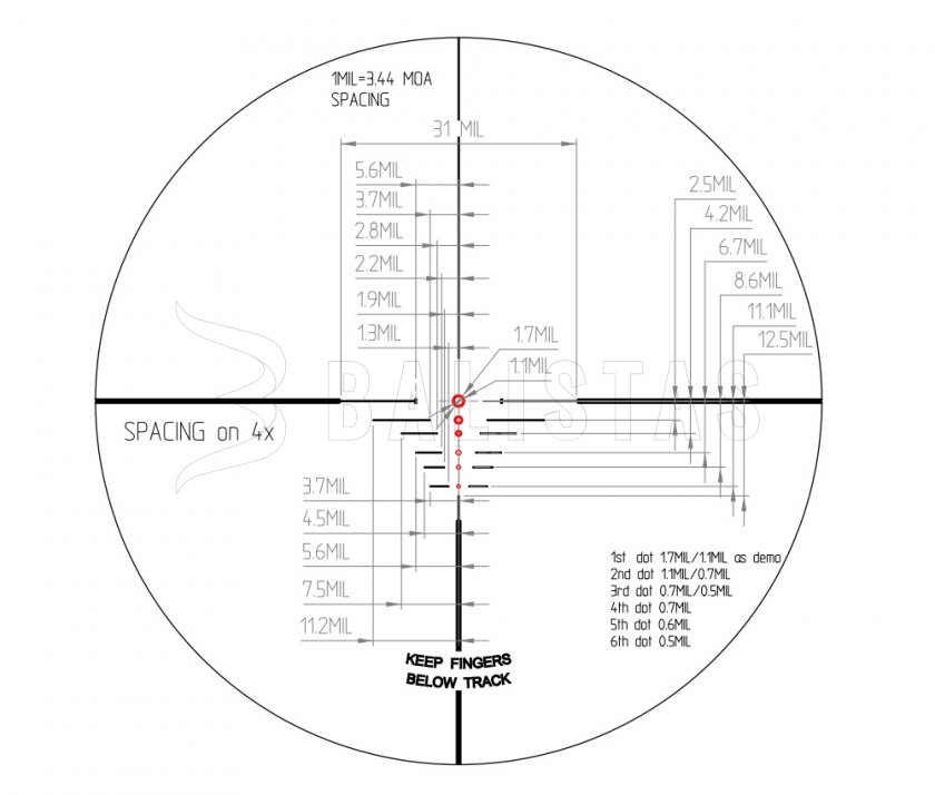 Cannocchiale per balestra Valiant Kronos II 4x40 SIR ARC