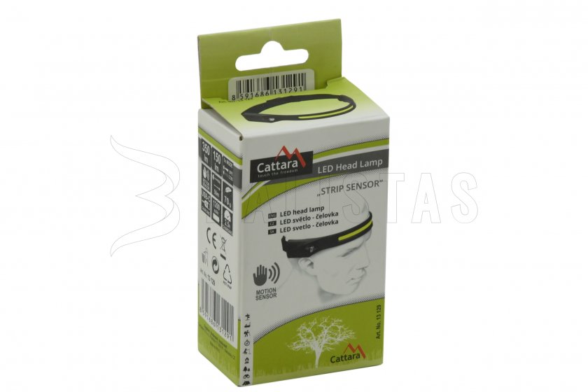 Lampada frontale STRIP SENSOR 350lm ricaricabile