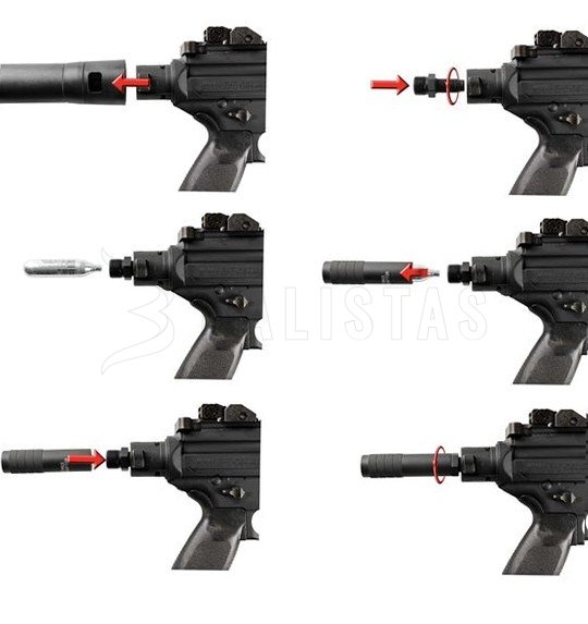 Adattatore per CO2 12g Sig Sauer MPX/MCX