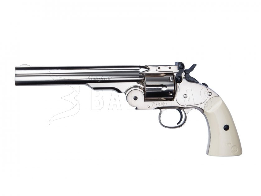 Revolver ad aria compressa ASG Schofield 6" Silver 4,5mm Diabolo