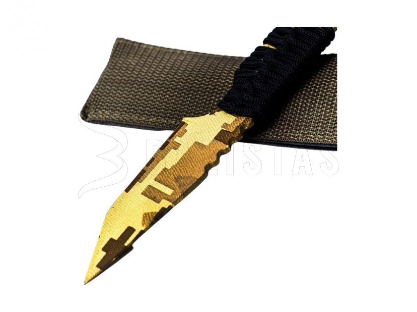 Coltello survival Kandar Digital Desert con acciarino N126