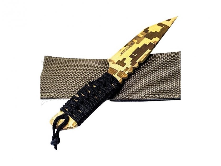 Coltello survival Kandar Digital Desert con acciarino N126
