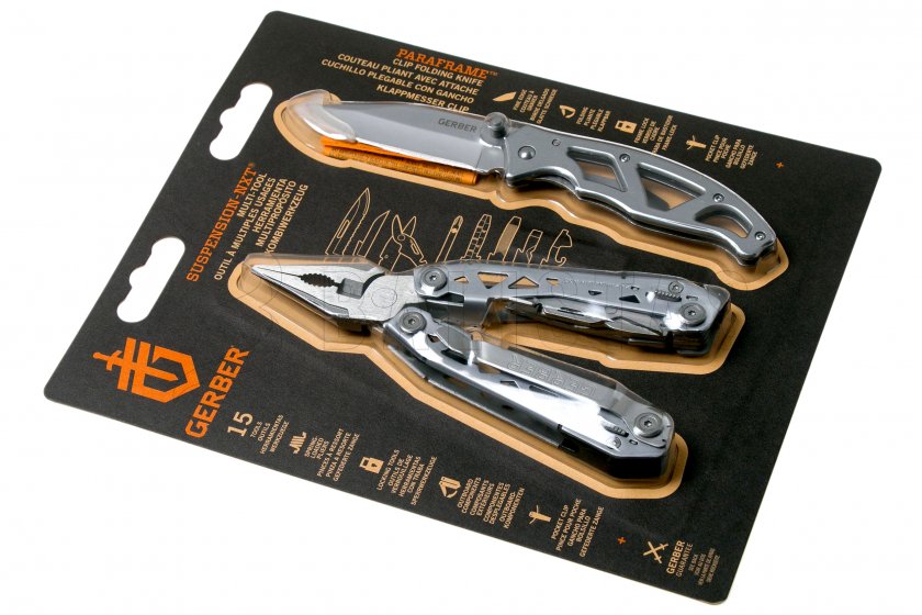 Set Pinza Gerber Suspension-NXT + Coltello Paraframe I