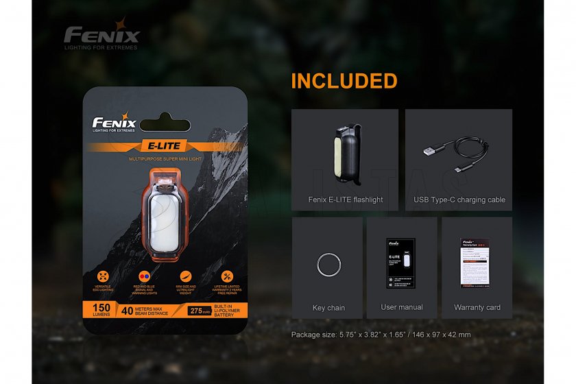 Torcia ricaricabile Fenix E-LITE