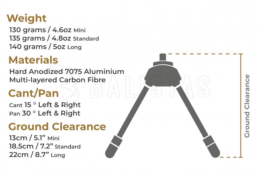 Bipiede Spartan Javelin Lite Standard