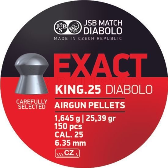 Diabolo JSB Exact King 6,35mm 150pz