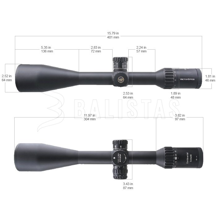 Cannocchiale Vector Optics Continental x6 5-30X56 Tactical SFP ARI VCT-20A MRAD