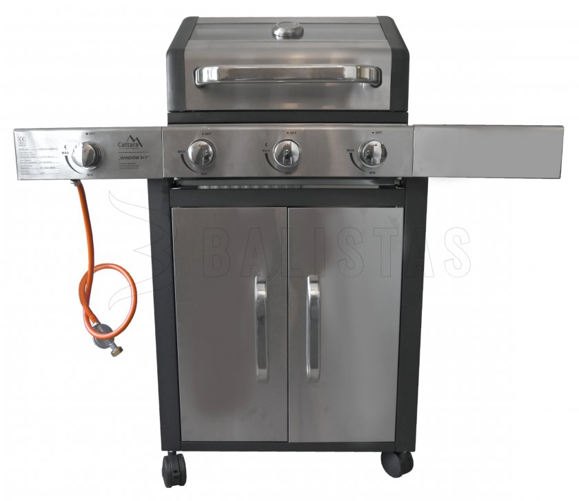Barbecue a gas Window 3+1 con ruote