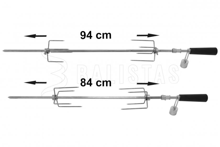 Spiedo per griglia Cattara UNI 84/94cm 230V