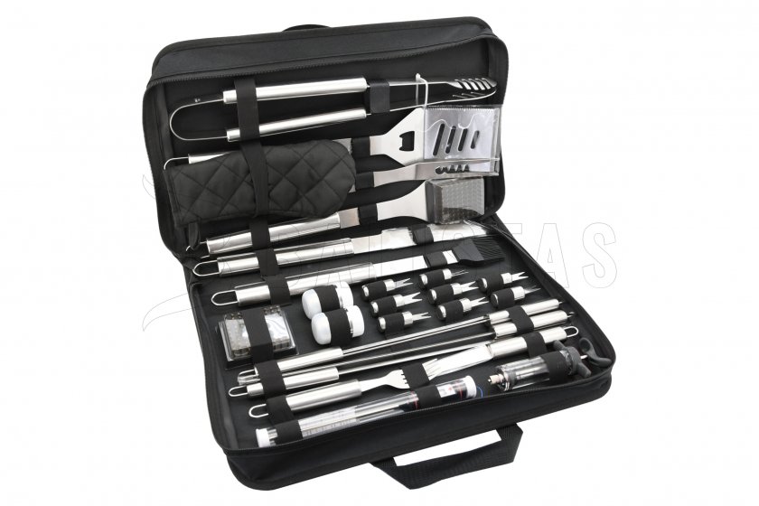 Set di utensili per barbecue Cattara 27 pezzi