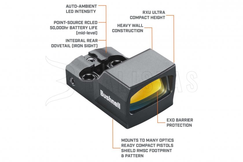 Cilindro olografico Bushnell RXU-200 1x21 reflex nero