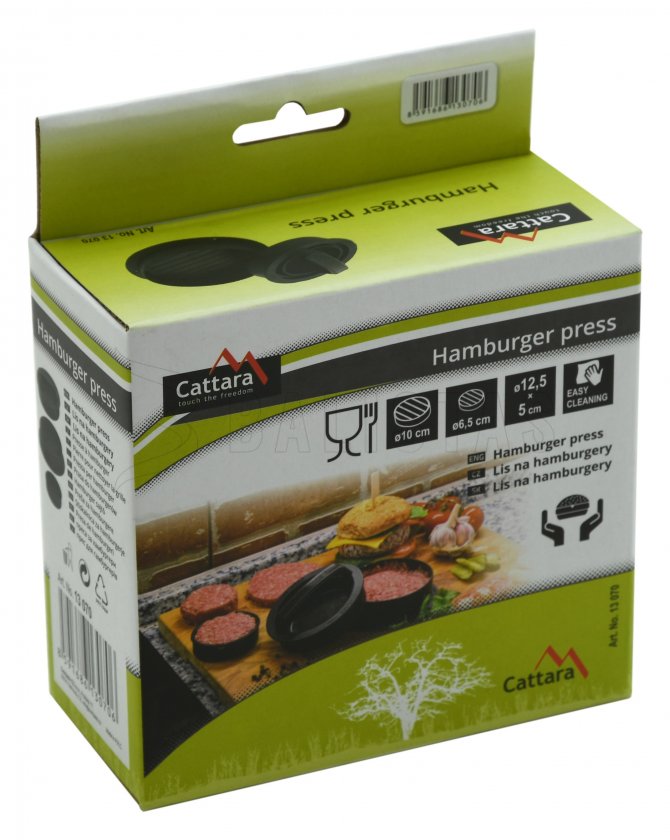 Pressa per hamburger Cattara
