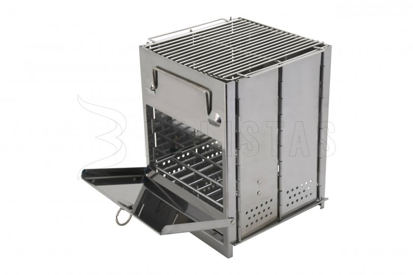 Grill cucina a legna cubo pieghevole