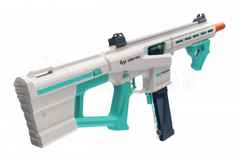 Fucile blaster Game Face Trion a dardi in foam blu