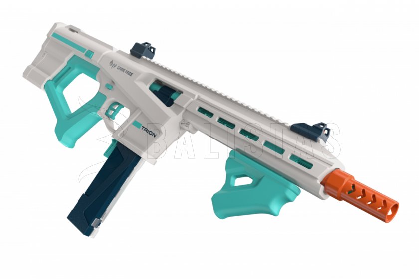 Fucile blaster Game Face Trion a dardi in foam blu