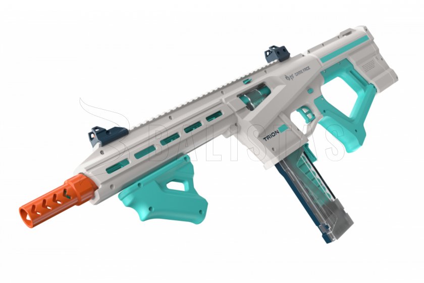 Fucile blaster Game Face Trion a dardi in foam blu