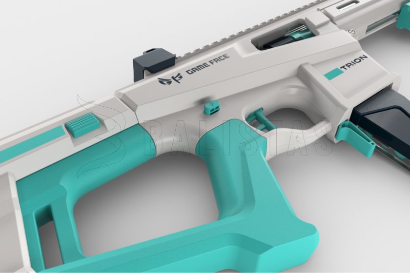 Fucile blaster Game Face Trion a dardi in foam blu
