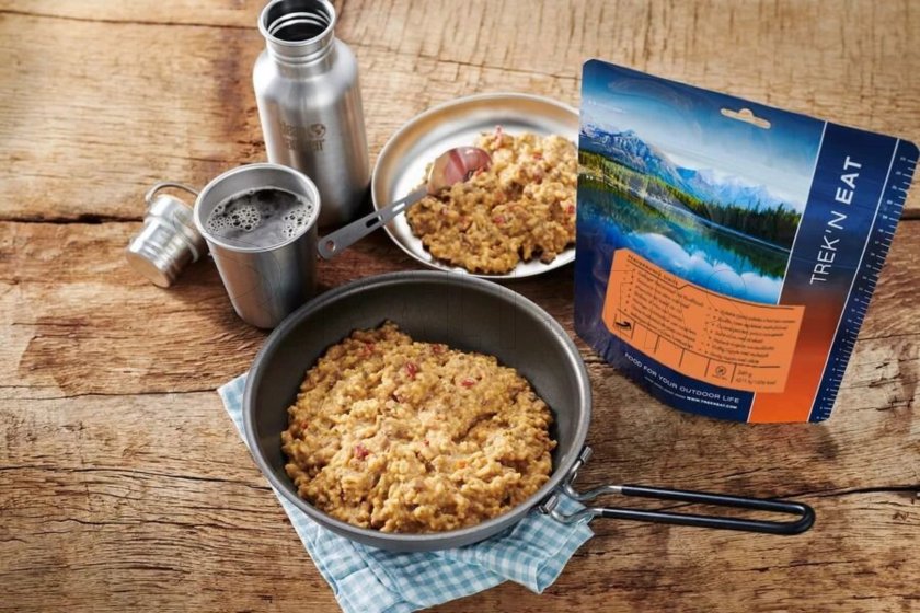 Cestovatelský hovězí kotlík s rýží 1000+ kcal Trek'n Eat (senza glutine)
