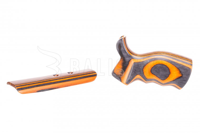 Impugnatura + poggiaguancia Airmaks Krait Orange Lamino