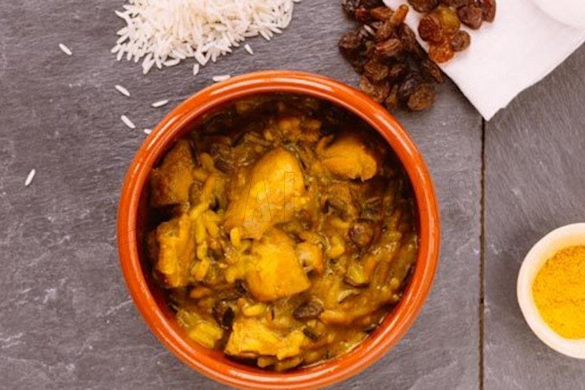 Kuřecí Madras con riso a chicco lungo e selvatico 350g Forestia