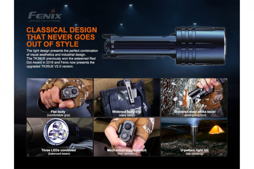 Torcia LED Fenix TK35 UE V2.0