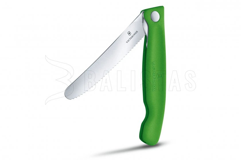 Coltello per verdure Victorinox a lama ondulata Verde
