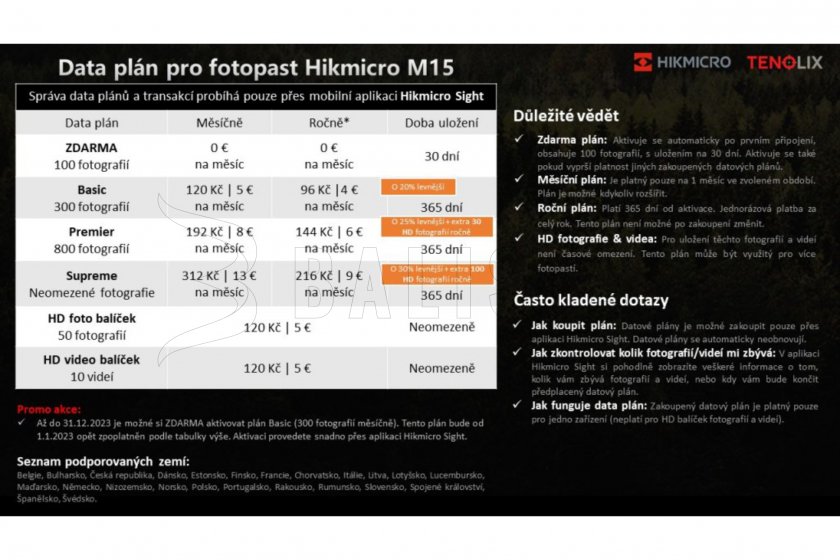 Fototrappola Hikmicro M15