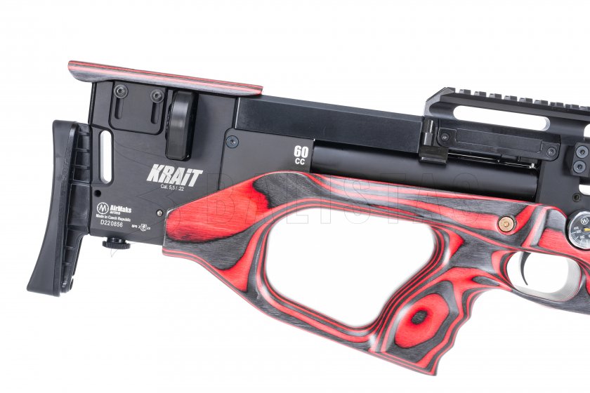 Carabina ad aria compressa AirMaks Krait WX 5,5mm Red Lamino