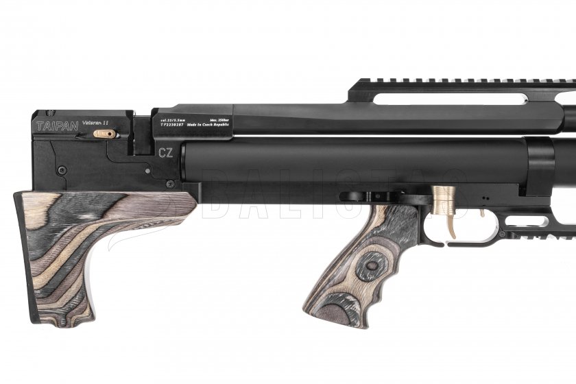 Carabina ad aria compressa Taipan Veteran II TAC 550mm 6,35mm Laminate Grey (2024)