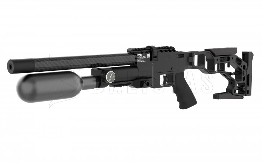 Fucile ad aria compressa EPIC TWO 6,35 mm, CZ 300 mm, CFB, Picatinny, calcio pieghevole