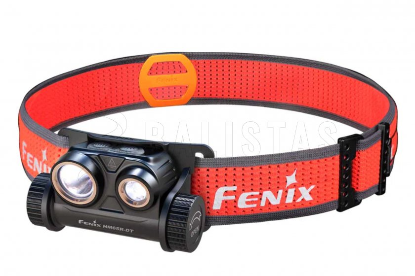 Lampada frontale ricaricabile Fenix HM65R-DT nera