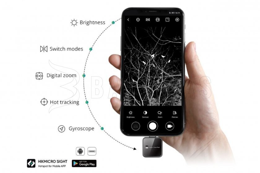 Termocamera per smartphone Hikmicro EXPLORER E20 Plus