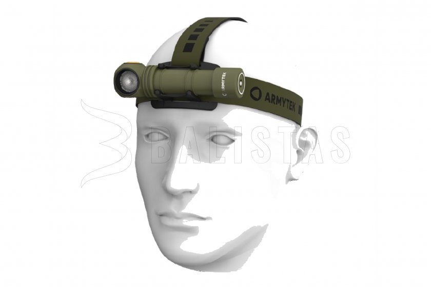Lampada frontale Armytek Wizard C2 Pro a luce fredda Olive
