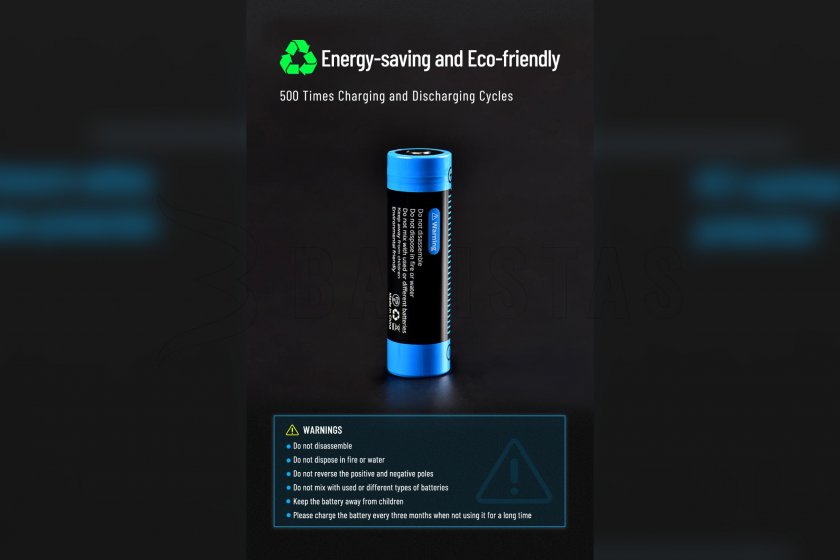 Batteria Wuben 21700 B Li-Ion 4800mAh