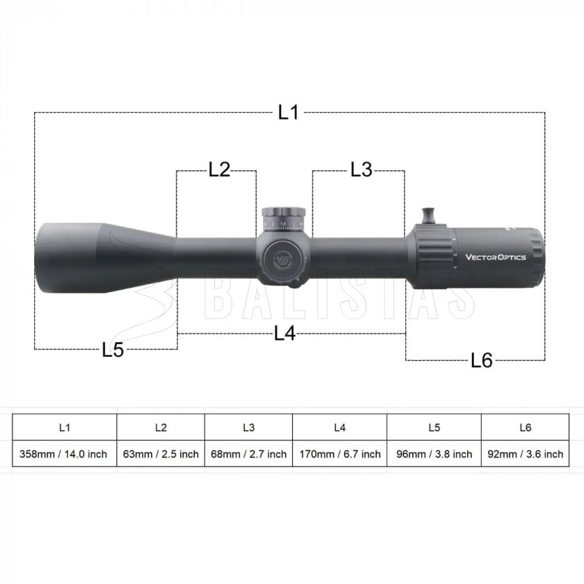 Cannocchiale Vector Optics Marksman 4-16X44 FFP MRAD