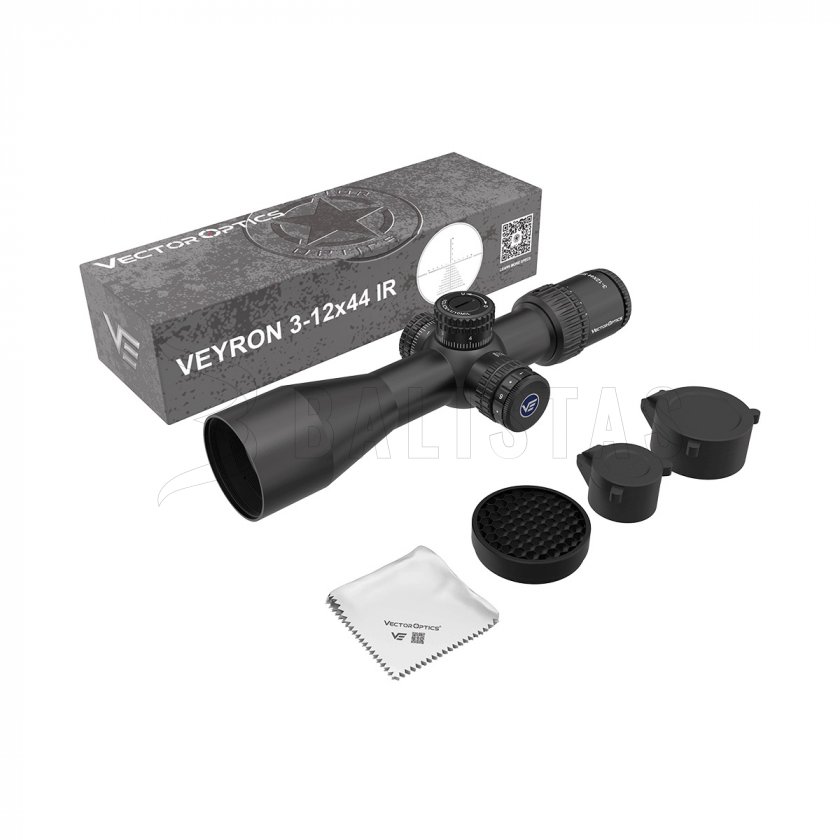 Cannocchiale Vector Optics Veyron 3-12x44IR SFP Compact MRAD