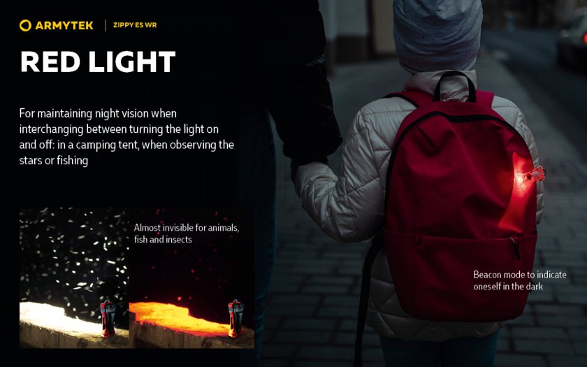 Portachiavi Armytek Zippy ES WR Red