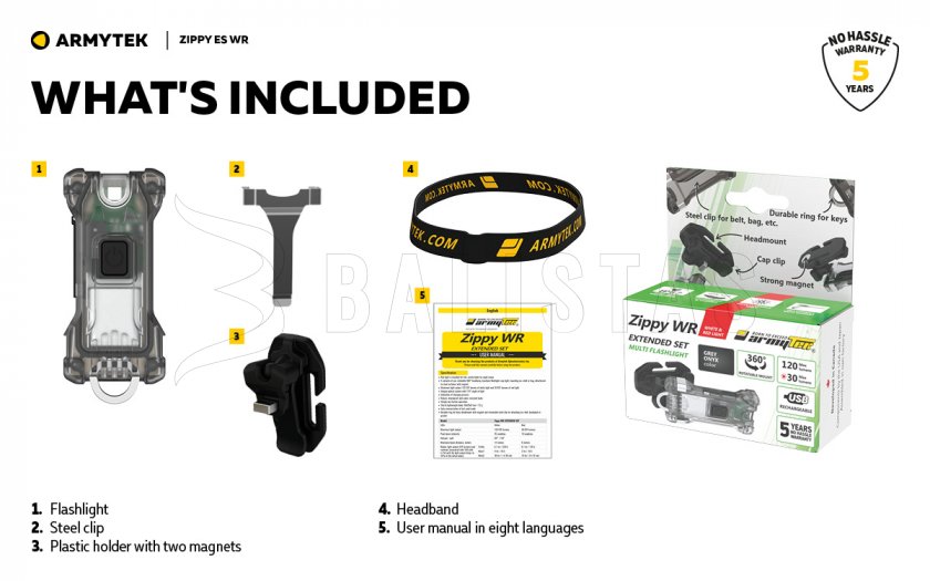 Portachiavi Armytek Zippy ES WR Red
