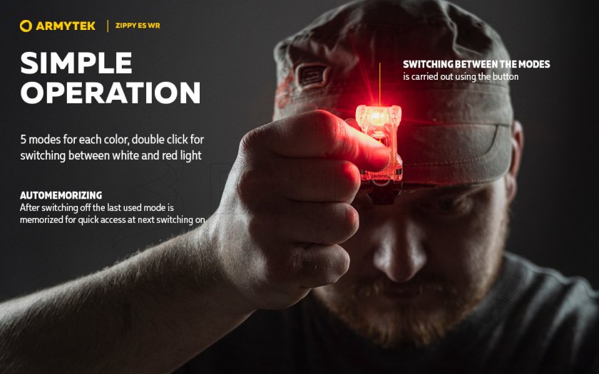 Portachiavi Armytek Zippy ES WR Red