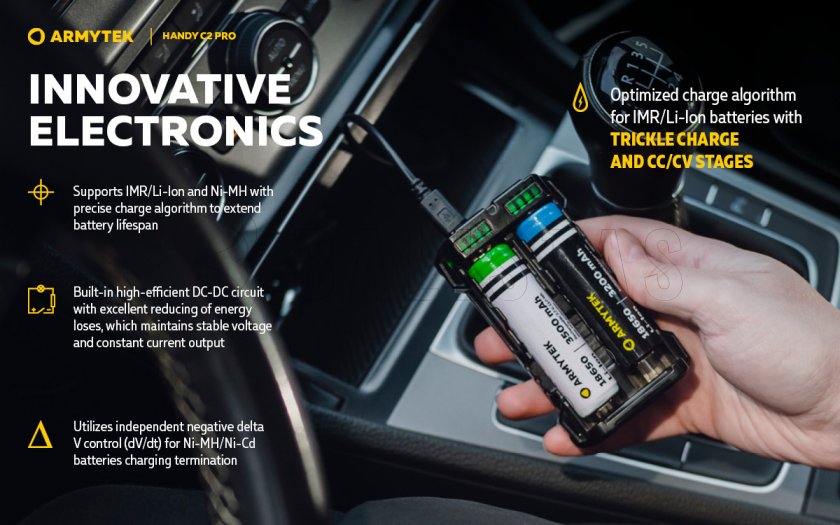 Caricabatterie Armytek Handy C2 Pro