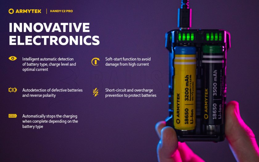 Caricabatterie Armytek Handy C2 Pro