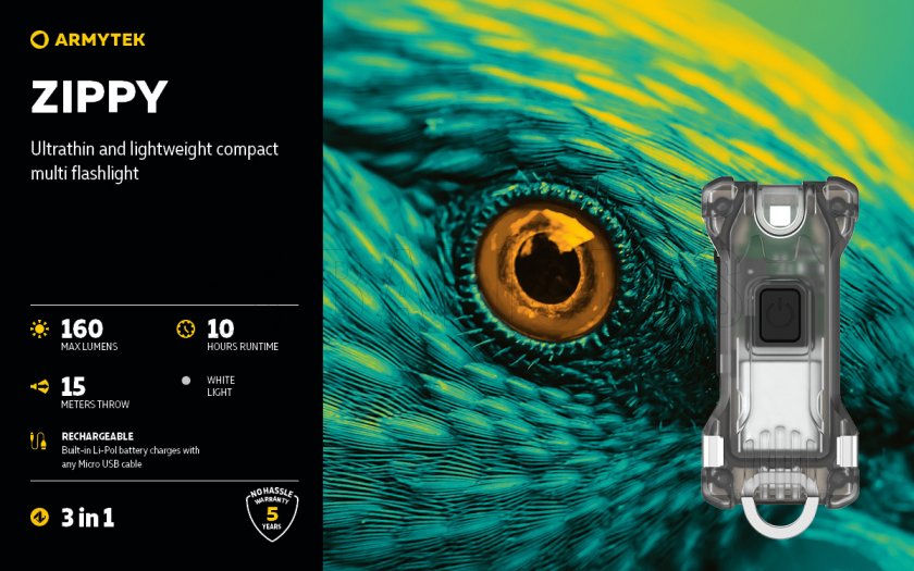 Portachiavi Armytek Zippy Yellow