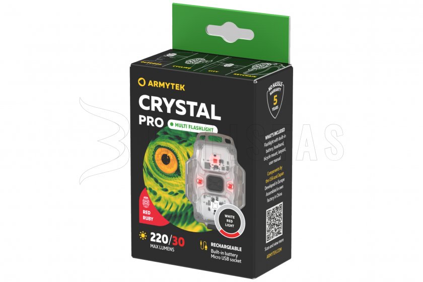 Torcia multifunzione Armytek Crystal Pro - grigio