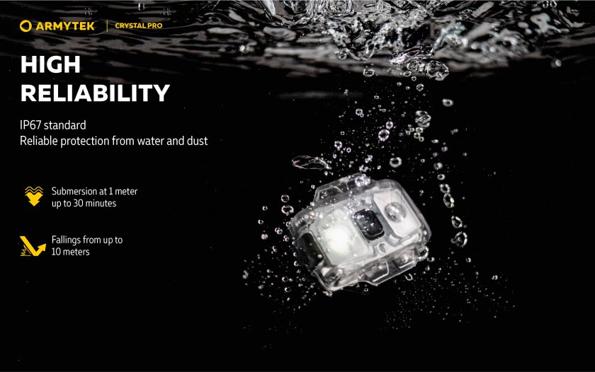Torcia multifunzione Armytek Crystal Pro - grigio